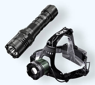 Ручні та налобні ліхтарі