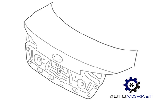 Оригінал Кришка багажника 2014-Kia Optima 2011-2016 (TF) (Кіа Оптима)