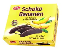 Цукерки банан у шоколаді Schoko Bananen, 150 г, Австрія, суфле в шоколаді