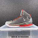 Eur36-46 кросівки Under Armour Curry 1 One Grey Red баскетбольні чоловічі Карі, фото 6