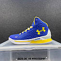 Eur36-46 кросівки Under Armour Curry 1 Dub Narion сині баскетбольні чоловічі Карі, фото 4