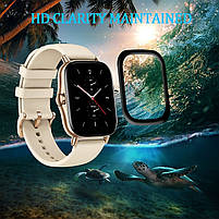 Захисна плівка для смарт годинника Amazfit Bip 3 / 3Pro з рамкою (1 шт.), фото 7