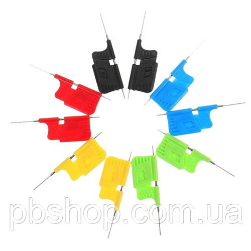 Тестова кліпса SDK08 під Dupont Дюпон, 10шт, затискач 0.13мм для PCB, SMD, IC