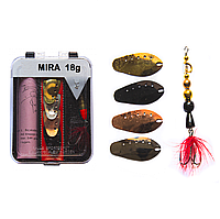 Набір Блешня вертушка MIRA 18g + 4 змінних пелюстки