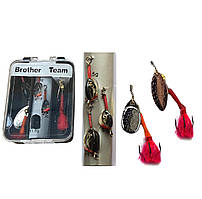 Набір Блешні вертушки 2шт Brother team комплекті вантаж головки
