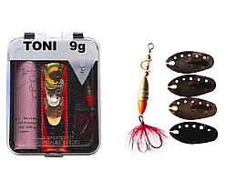 Набір Блешня вертушка TONY 9g + 4 змінних пелюстки