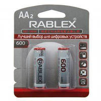 Аккумулятор RABLEX R6 (АА), 600mAh Ni-MH, 2шт