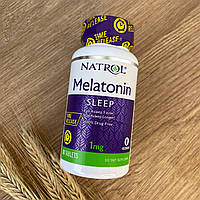 Natrol, Мелатонин, медленное высвобождение, 1 мг, 90 таблеток