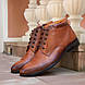 Стильне зимове чоловіче взуття 45 розмір. Обирай коричневі шкіряні черевики !, фото 2