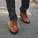 Стильне зимове чоловіче взуття 45 розмір. Обирай коричневі шкіряні черевики !, фото 5