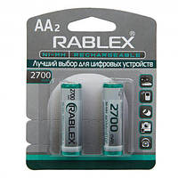 Аккумулятор RABLEX R6 (АА), 2700mAh Ni-MH, 2шт