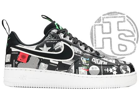 Чоловічі кросівки Nike Air Force World Black White ALL02376, фото 1