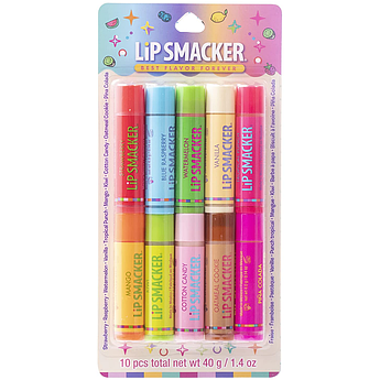 Набір із 10 бальзамів для губ Lip Smacker Original & Best 10 Piece Lip Balm Party Pack 10 х 4 г