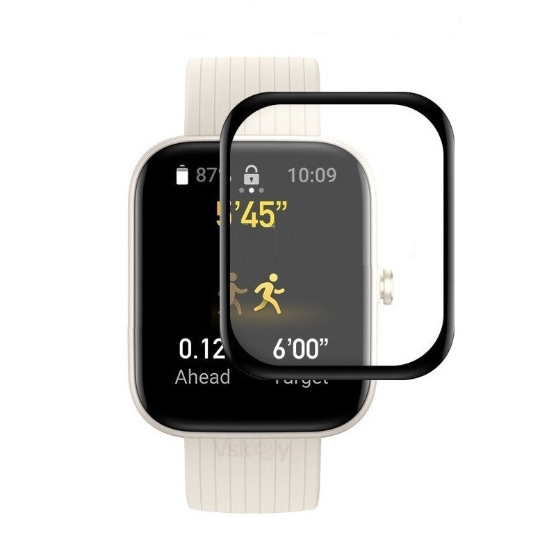 Захисна плівка для смарт годинника Amazfit Bip 3 / 3Pro з рамкою (1 шт.), фото 1