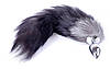 Анальний штекер (розмір S) з хвостом Boss Series - Fox TAIL Black XXL, фото 5