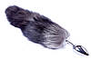 Анальний штекер (розмір S) з хвостом Boss Series - Fox TAIL Black XXL, фото 6