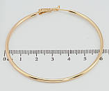 Сережки Xuping Позолота 18K кільця (конго) "Класика" ø 6см, фото 2