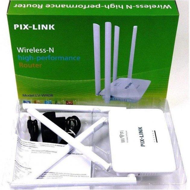 Роутер репітер маршрутизатор PIX-LINK LV-WR08 2,4G 300MBPS