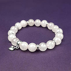 В ОЧІКУВАННІ ДИВА. Браслет з натурального каменю рожевий кварц