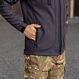 Тактична куртка Soft Shell (темно-сіра) | Gifon Basic, фото 7