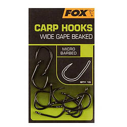 Гачки коропові Fox Carp Hooks Wide Gape №4 (10шт)