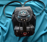 Кожаный рюкзак "Чеширский Кот"