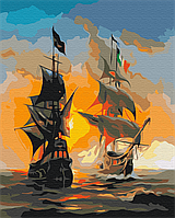 Картина за номерами Морські ін та янь Пейзаж Кораблі море Малюнки на полотні Brushme BS52291