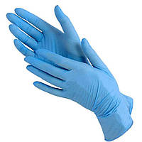 Перчатки нитриловые без пудры Medicom SafeTouch Advanced Vitals Slim Blue 3г. размер S 100 шт/уп голубые