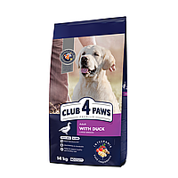 Сухий корм Club 4 Paws Premium Adult Клуб 4 лапи для собак великих порід c качкою, 14 кг.