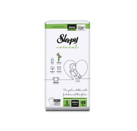 Підгузки дитячі Sleepy Natural 5 junior, 48 шт., фото 1