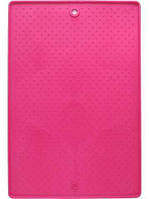 Антиковзний килимок-підставка під миски для собак і кішок Dexas Pet Bowl Grippmat (Дексас) Великий — 43 х 57 см., Рожевий