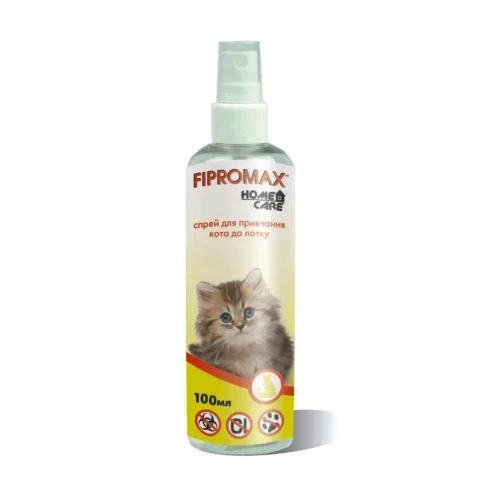 Фото - Ліки й вітаміни Спрей FIPROMAX HomeCare 100мл приучение к лотку кошек
