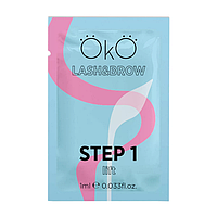 Розчин №1 Lift саше для ламінування вій та брів (step1) ОКО, 1 мл