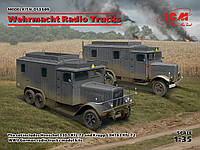 Машины радиосвязи Вермахта (Henschel 33D1 Kfz.72, Krupp L3H163 Kfz.72). Сборная модель. 1/35 ICM DS 3509