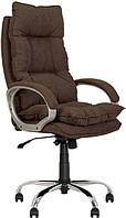 Компьютерное офисное кресло для руководителя Яппи Yappi Anyfix CHR-68 ткань Soro-28 коричневое Новый Стиль IM