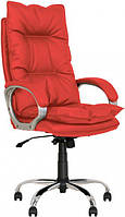 Компьютерное офисное кресло для руководителя Яппи Yappi Anyfix CHR-68 экокожа Eco-90 красное Новый Стиль IM