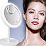 Дзеркало для макіяжу з підсвічуванням і вентилятором Beauty Breeze Mirror / Косметичне настільне дзеркало, фото 7