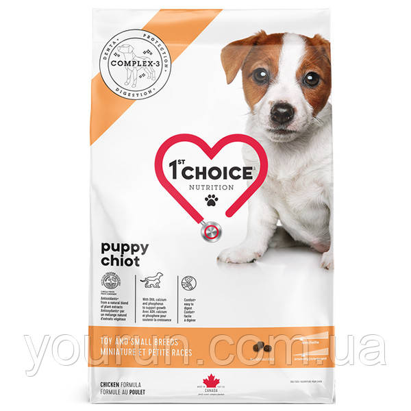 1st Choice (Фест Чойс) Puppy Toy and Small Breed — корм для цуценят міні та малих порід (курка) 2 кг
