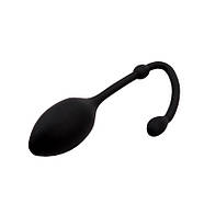 Чорний вібростимулятор у формі кульки з хвостиком Velvet kiss iOrgasm | Puls69, фото 2