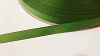 Лента репсовая 1 см зеленый хаки
