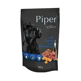 Влажный корм для собак Dolina Noteci Piper ягненок, морковь и коричневый рис 500 г