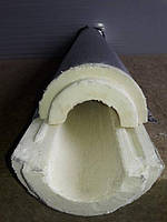 Утеплитель для труб в защитном покрытии из фольгопергамина (фольгоизола) - Ø 63/37 мм