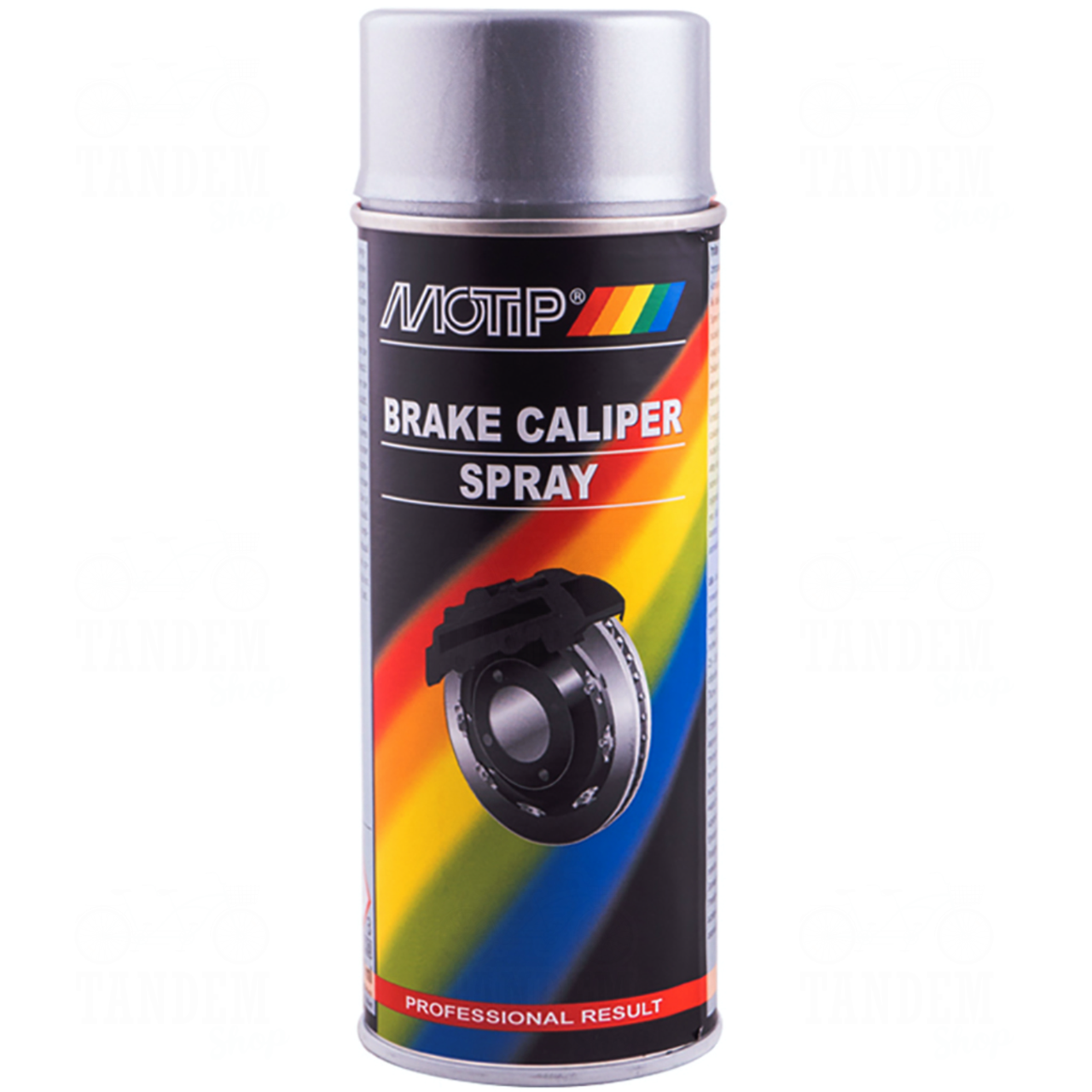 Фарба (емаль) для супортів та гальмівних барабанів Motip Brake Caliper Spray, 400 мл Аерозоль Сріблястий