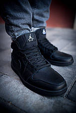 Чоловічі кросівки Air Jordan 1 Retro High OG Triple Black 555088-022, фото 4