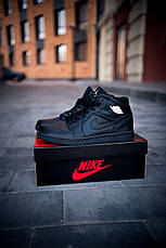 Чоловічі кросівки Air Jordan 1 Retro High OG Triple Black 555088-022, фото 3