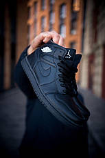 Чоловічі кросівки Air Jordan 1 Retro High OG Triple Black 555088-022, фото 6