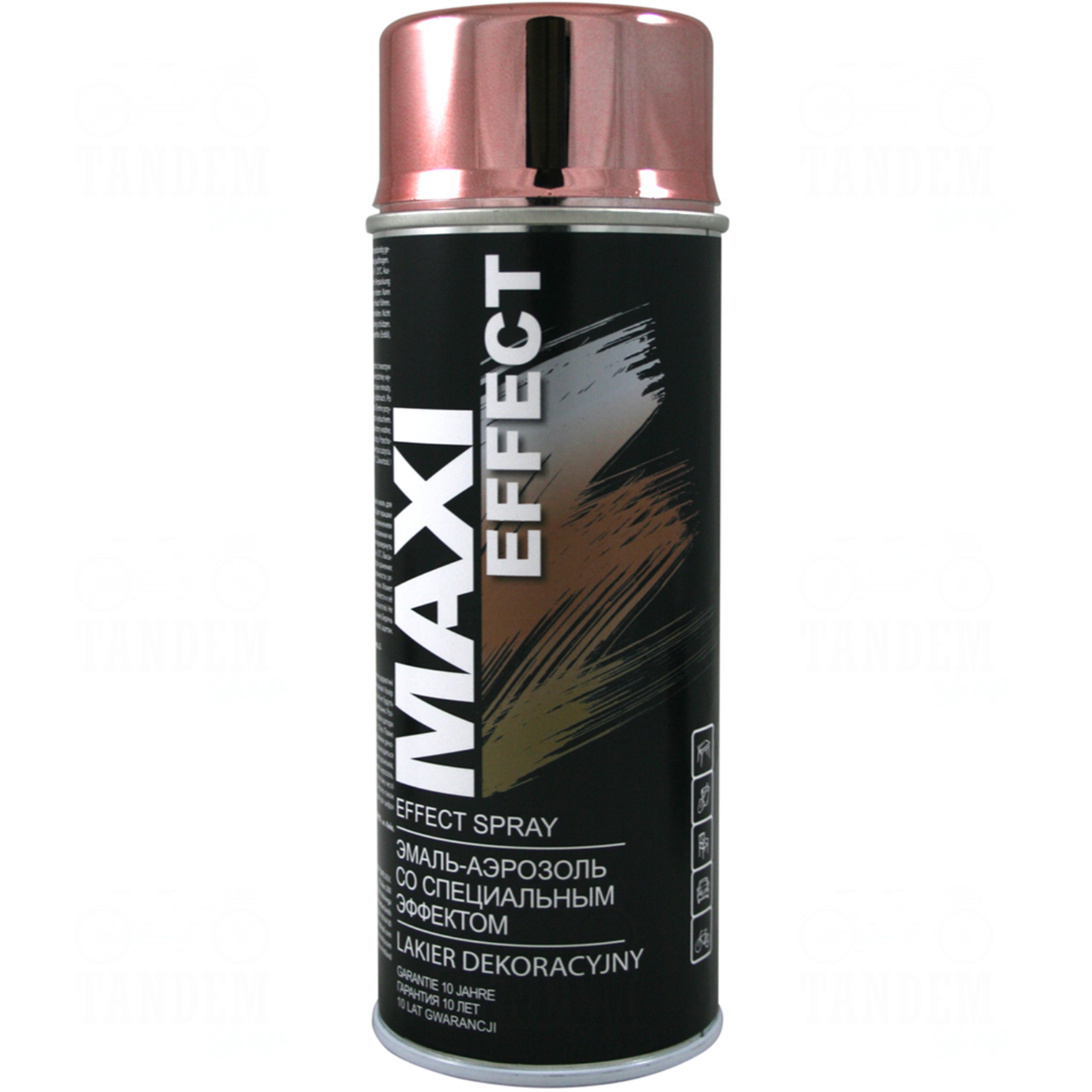 Фарба (емаль) декоративна з ефектом хром Maxi Effect, 400 мл Аерозоль Мідь