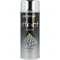 Фарба (емаль) декоративна з ефектом хром Motip Deco Effect Chrome, 400 мл Аерозоль Сріблястий