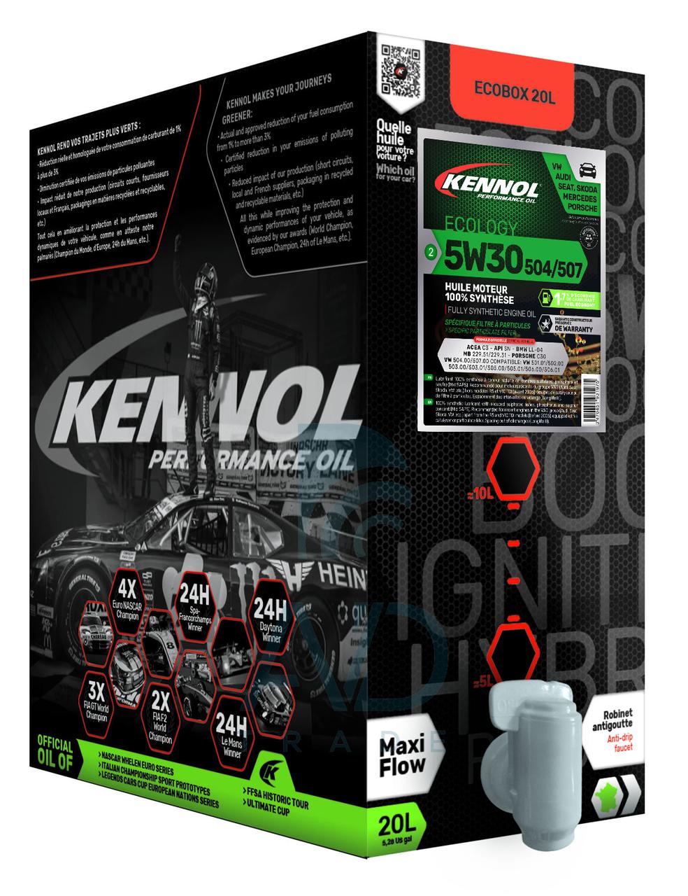 Олія KENNOL ECOLOGY 5W30 С4 (20L EcoBox) RN0720 193137B