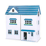 Ляльковий будиночок з меблями Bambi MD 1955 | Дерев'яний 2х поверховий будиночок для ляльок, фото 5